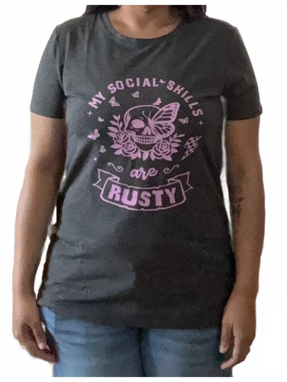 Amazon Essentials Graphic T-Shirt, Charcoal, Size Large